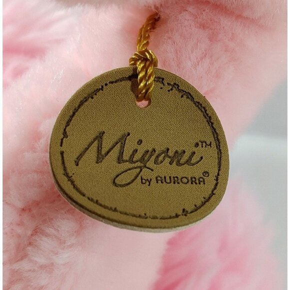 Aurora Miyoni Flamingo Plush Stuffed Animal 13 Inch Realistic Pink Black Fluffy - Picture 5 of 5